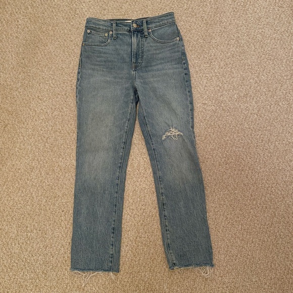 MADEWELL The Perfect Vintage Jean in Rosabelle Wash Comfort Stretch Edition - Picture 3 of 14